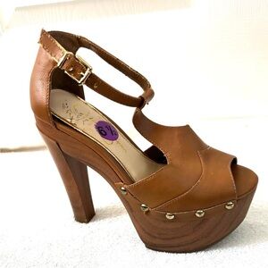 Jessica Simpson T-strap Platform Heels